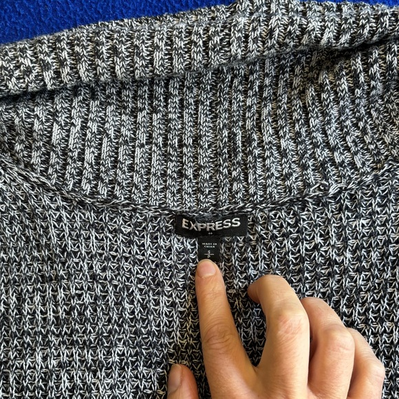 Grey Express Cardigan Sweater Size Small - Picture 5 of 5